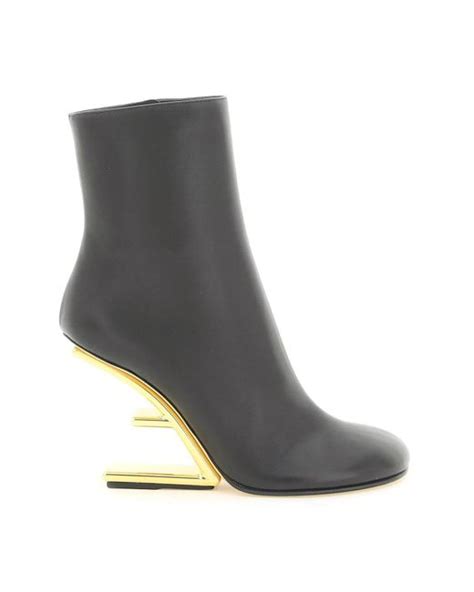 fendi nappa ankle boots